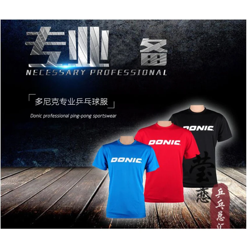 Donic Table Tennis T-Shirt Unisex for Table Tennis Racket Ping Pong Game 83703
