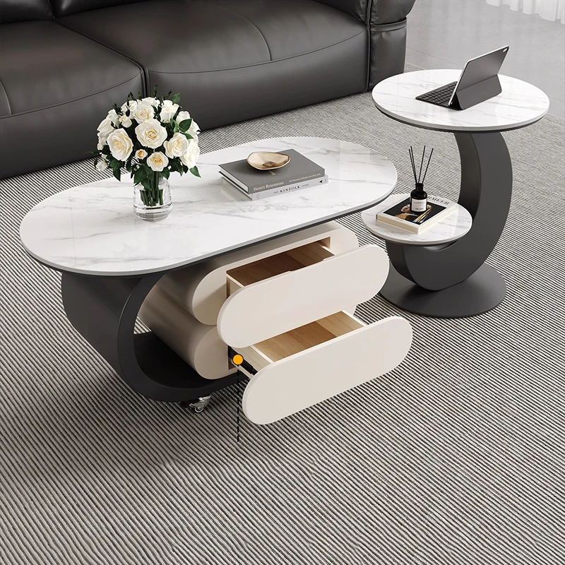 

Storage Designer Coffee Table Luxury Modern Bedroom Decoration Standing Moving Side Table Writing Meubles Lounge Suite Furniture