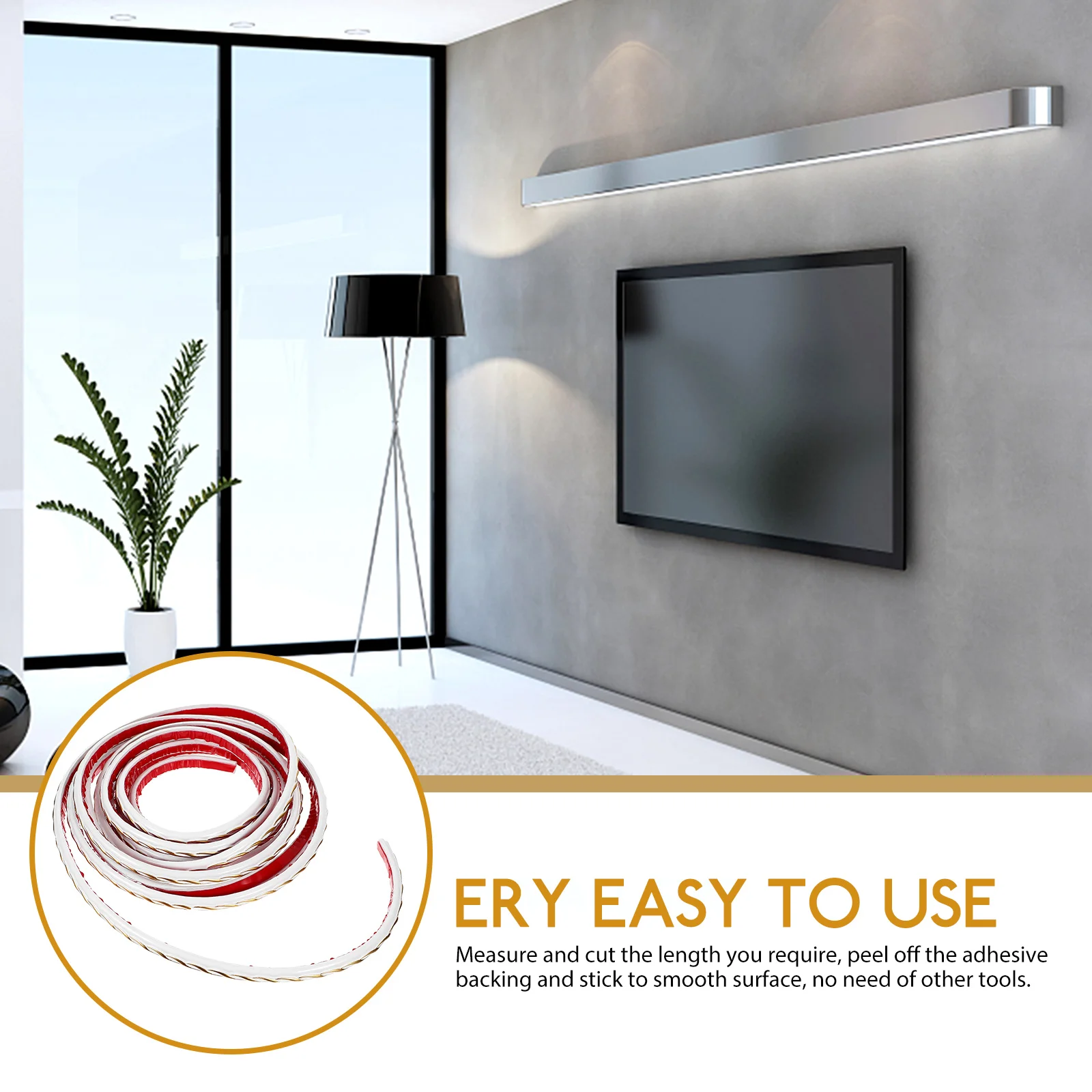 

Self Adhesive Flexible Molding Trim Ceiling Wall Border Mirror Frame Edge Stick Decorative Strip for Home Decoration