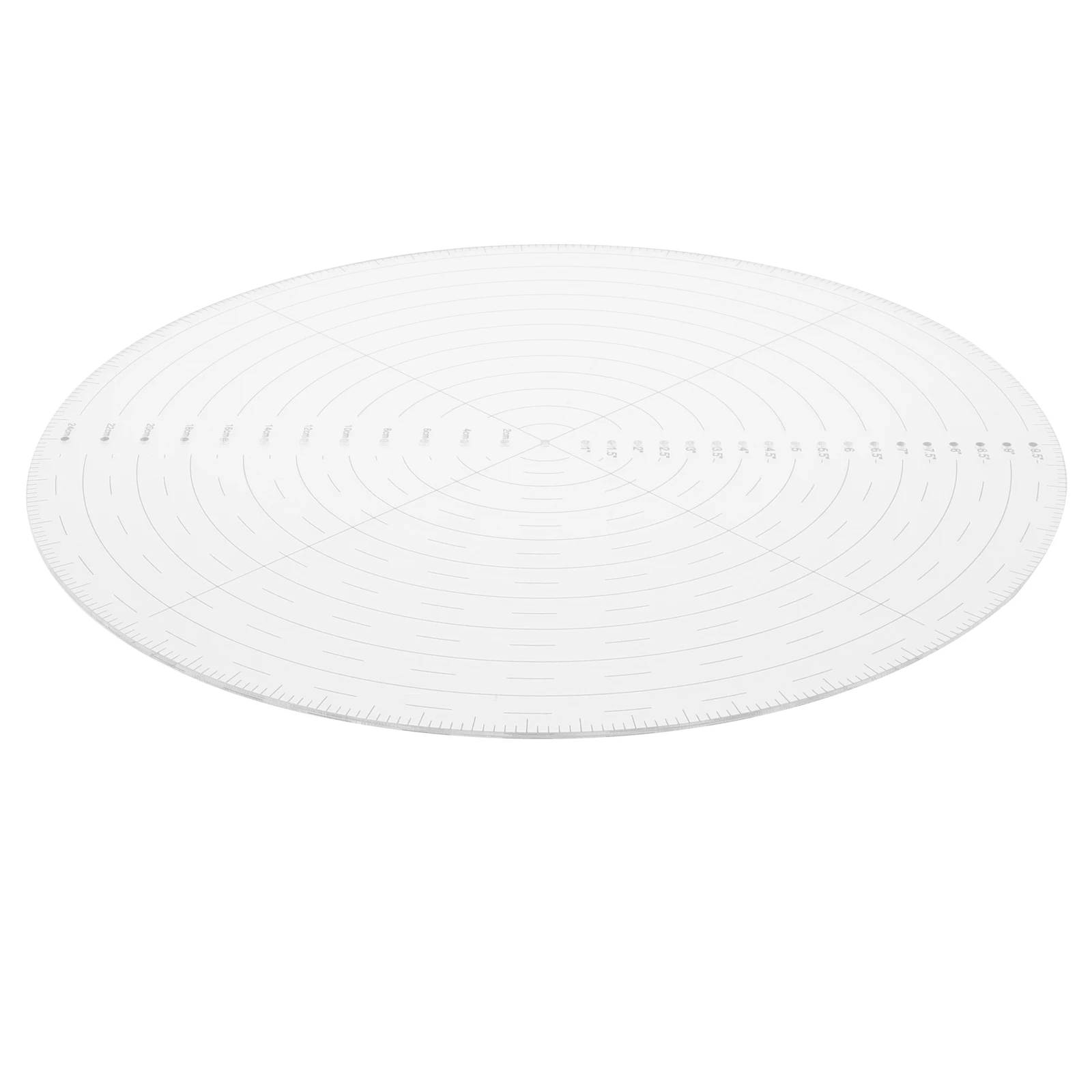 

Plastic Ruler Template 10 Inch Acrylic Quilting Patchwork Centering Sewing Circle Templates Drawing Tools Clear Scales Portable