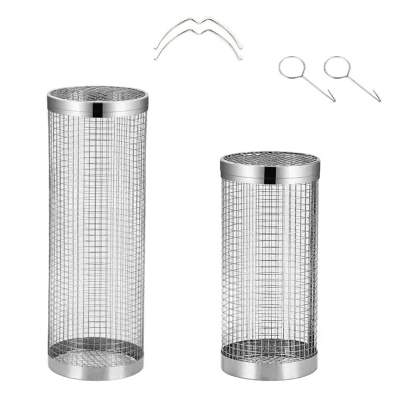 A27F-2Pack Worm Composter Worm Bin Stainless Steel Inground Compost Bin