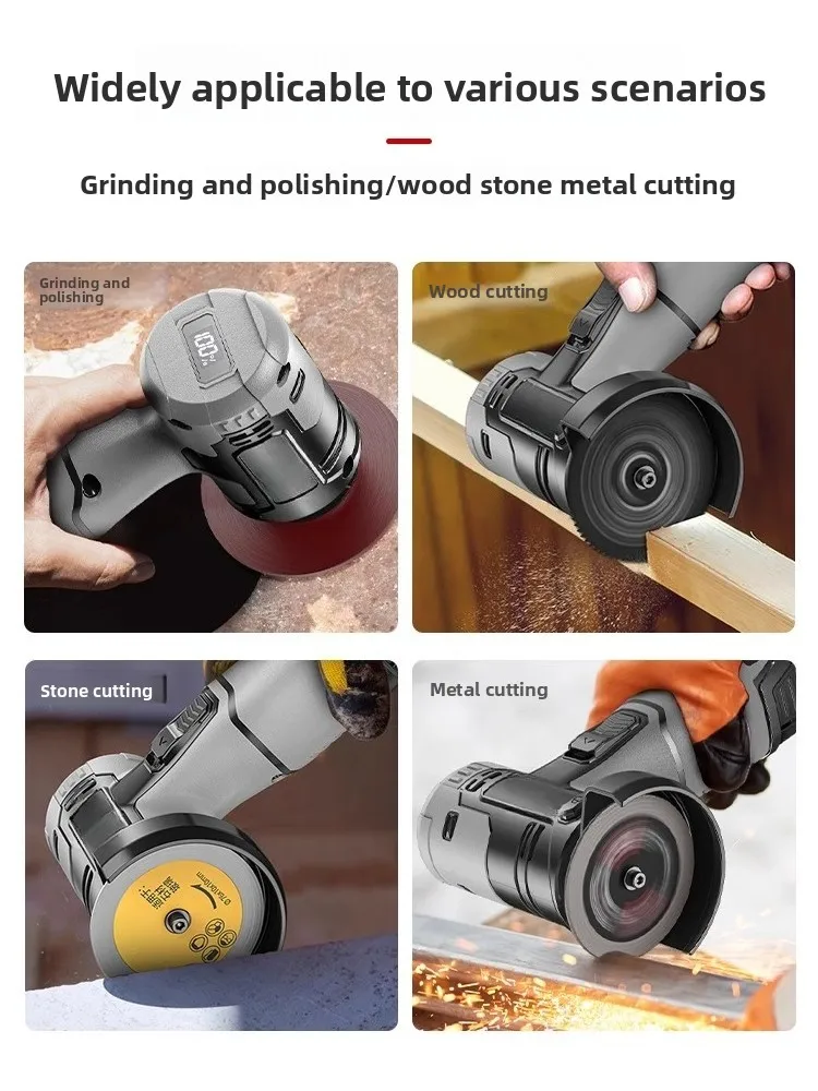 Mini lucidatrice portatile senza fili con batteria al litio per smerigliatrice angolare per uso domestico