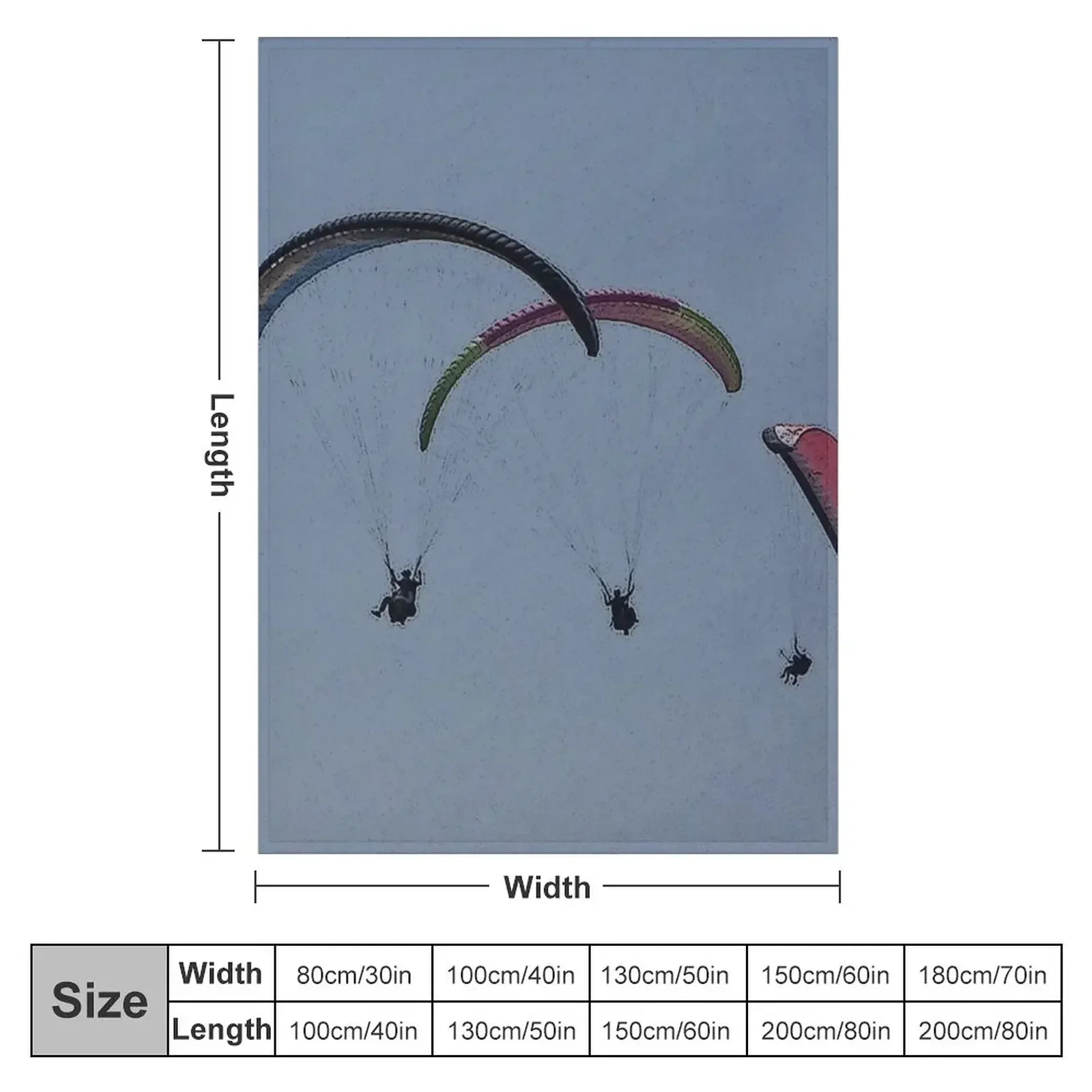 Paragliders Throw Blanket Hair Luxury Brand Extra Large Throw Thermal Blankets