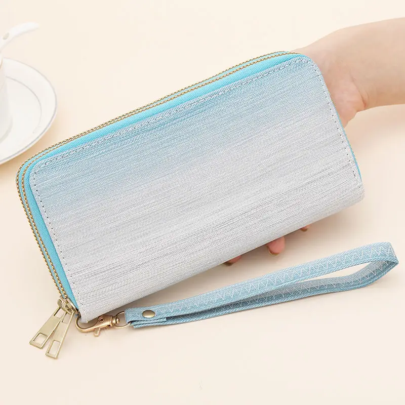 Small Niche Design Fashionable and Western-Style Women's Large Capacity Gradient Color Wallet Beach Color Shopping Handbag