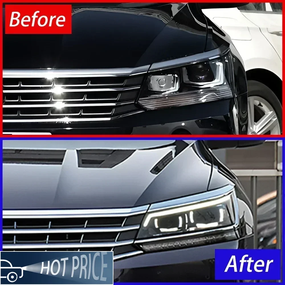 

Auto Headlight For VW Passat B8 2016-2019 US version Car Head Lights Assembly Upgrade High Match LED Projector Lens Accessories