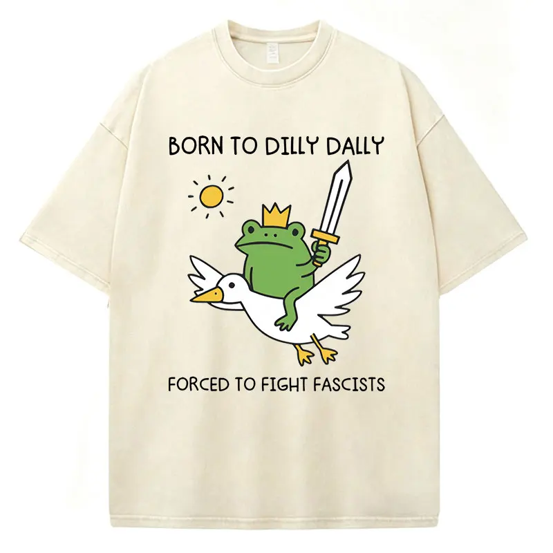 Lactose Intolerant Funny Meme Vintage Washed T-Shirt Men's Women Fashion Short Sleeve T-shirts Cotton Casual Oversized T Shirts