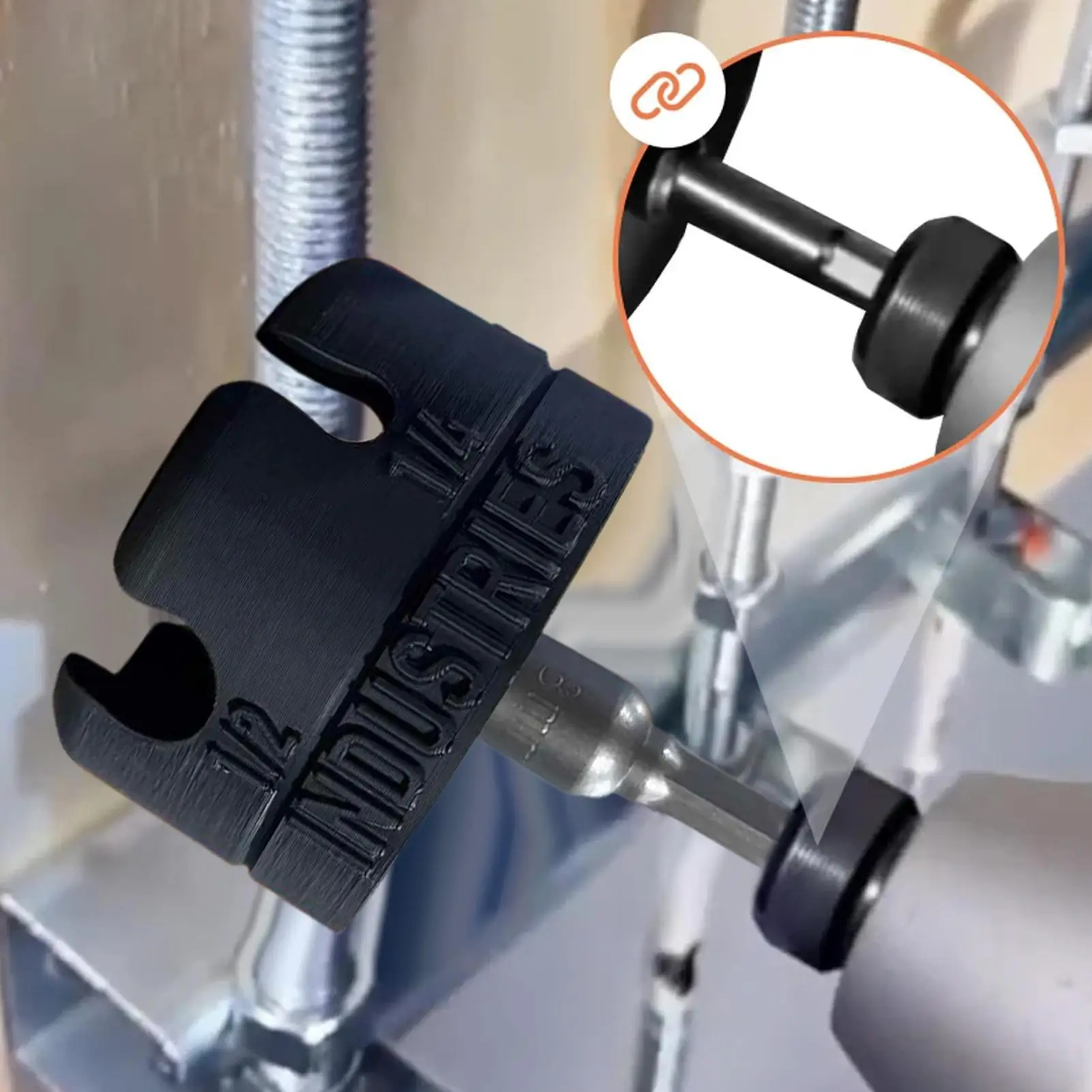 Quick Nut Setter Heavy Duty Drill Bit Nut Inserter Portable Attachment No Sliping Maintenance For Home Repair Assembly