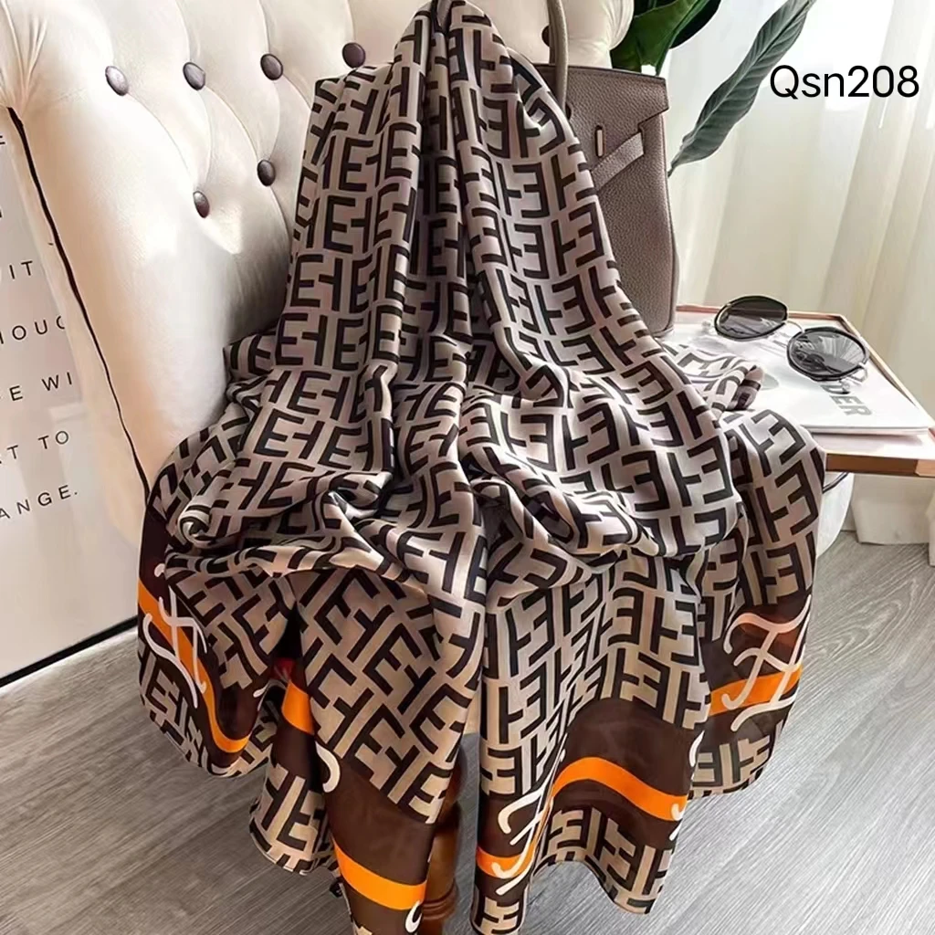 البوهيمي نمط ليوبارد طباعة وشاح حريري شال للنساء رقيقة الساتان الراقية تنوعا مطبوعة الإكسسوارات