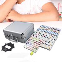Double Six Dominoes Set Mexican Train Dominoes Set Educational Toy 91Tiles Fun Night Party Favors Set Family Board Game