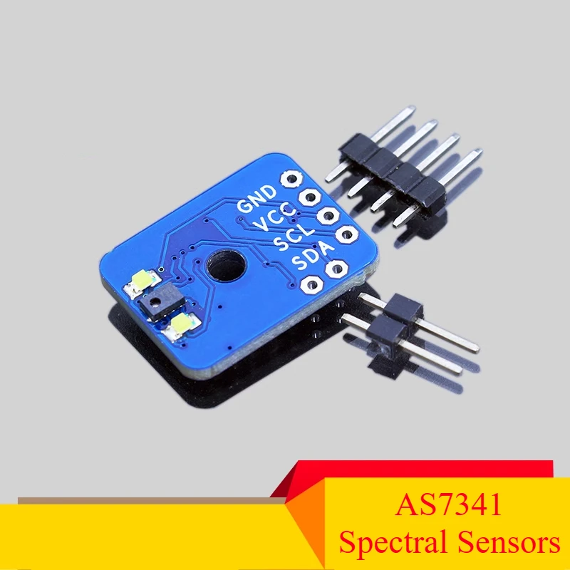 

AS7341 AS7343 Visible Spectrum Sensor, Color Detection I2C Control Support STM32 Raspberry Pi