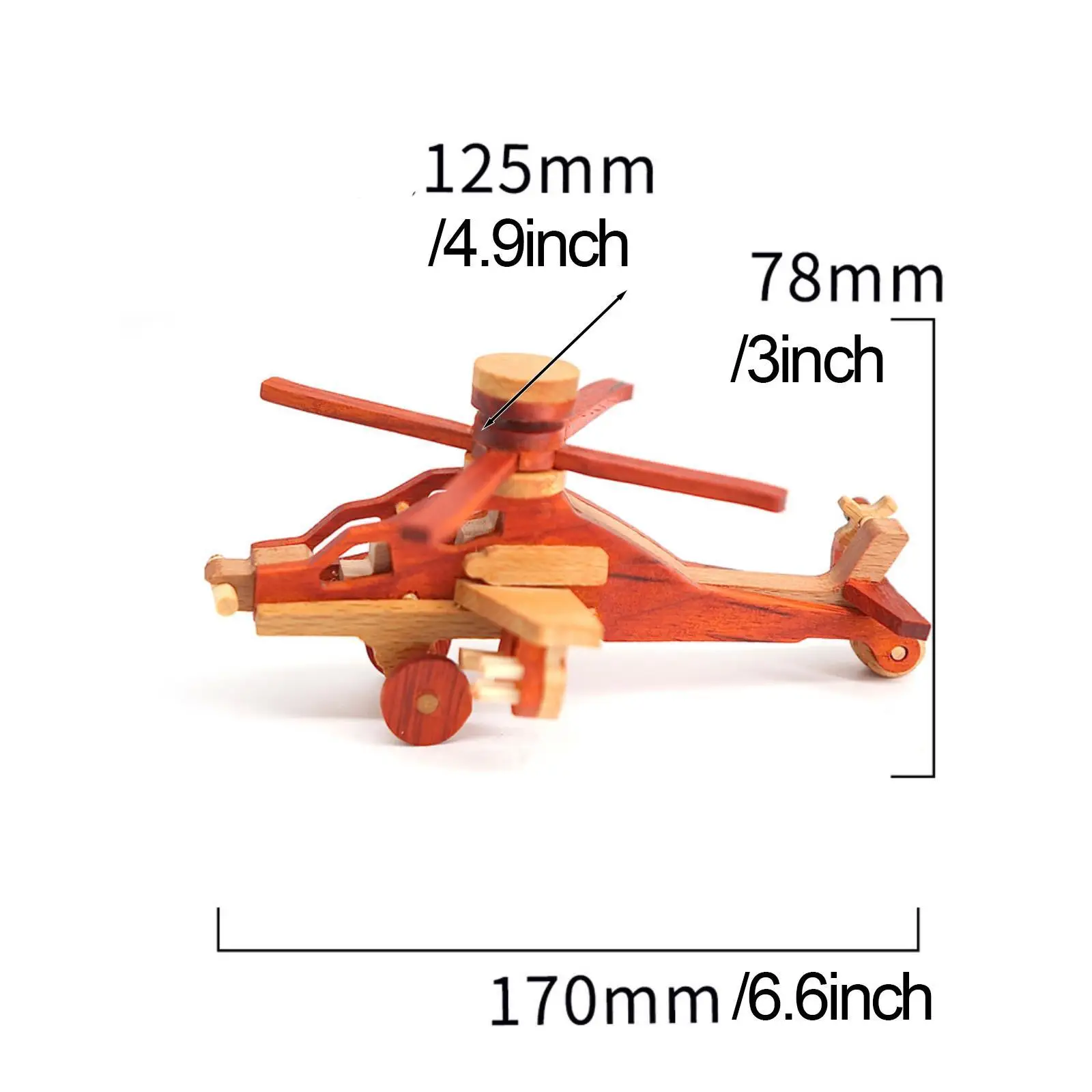 DIY Wooden Airplane Toys Aircraft Educational Toy Handmade 3D Wood Plane Flying Toy for Home Decor Children Toddlers School