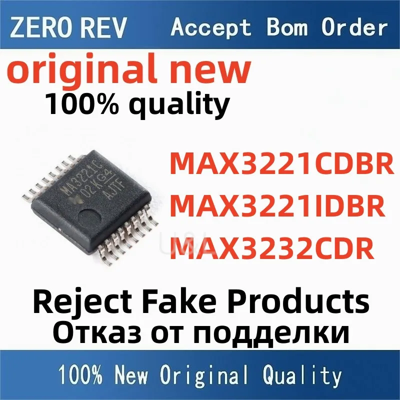 

5Pcs 100% New MAX3221CDBR MAX3221IDBR MAX3232CDR MAX3211 MAX3232 SSOP-16 SSOP16 SOP16 Brand new original chips ic