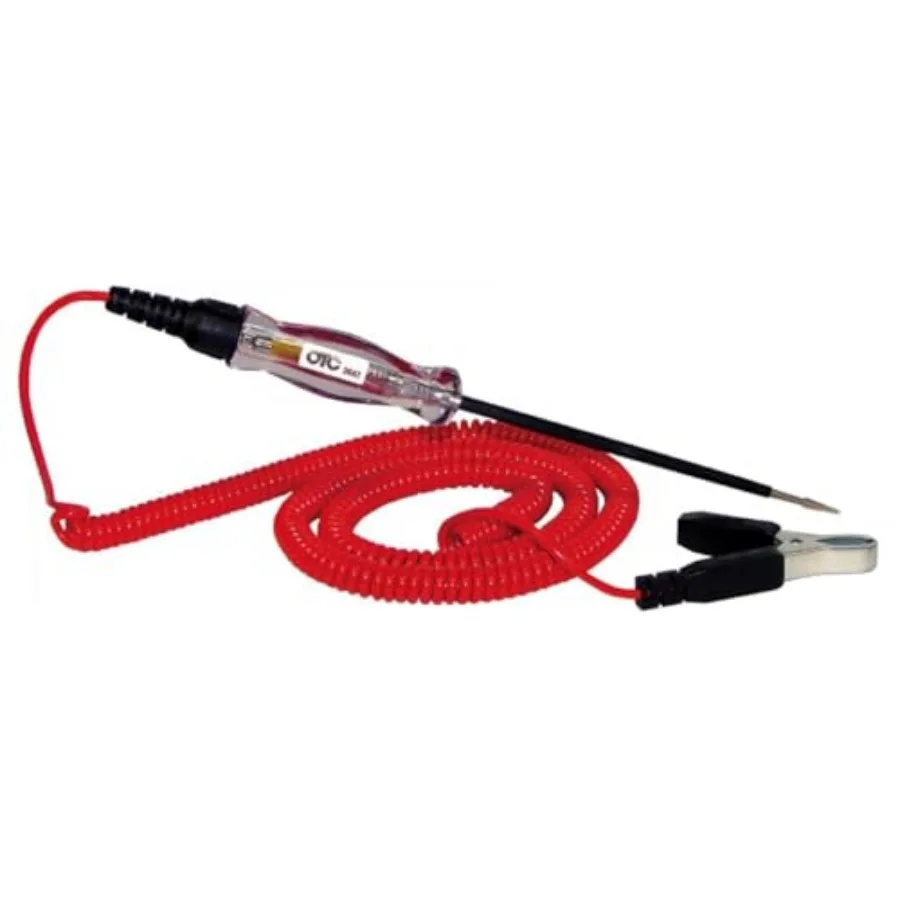 

3642 Truck Electrical Circuit Tester - 12V-24V with 24 Foot CordRed