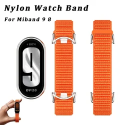 Boucle solo tressée pour Xiaomi Mi Band 8 9, bracelets de montre en nylon élastique, bracelet de remplacement pour ATA Band 8 NDavid, accessoires de sangle