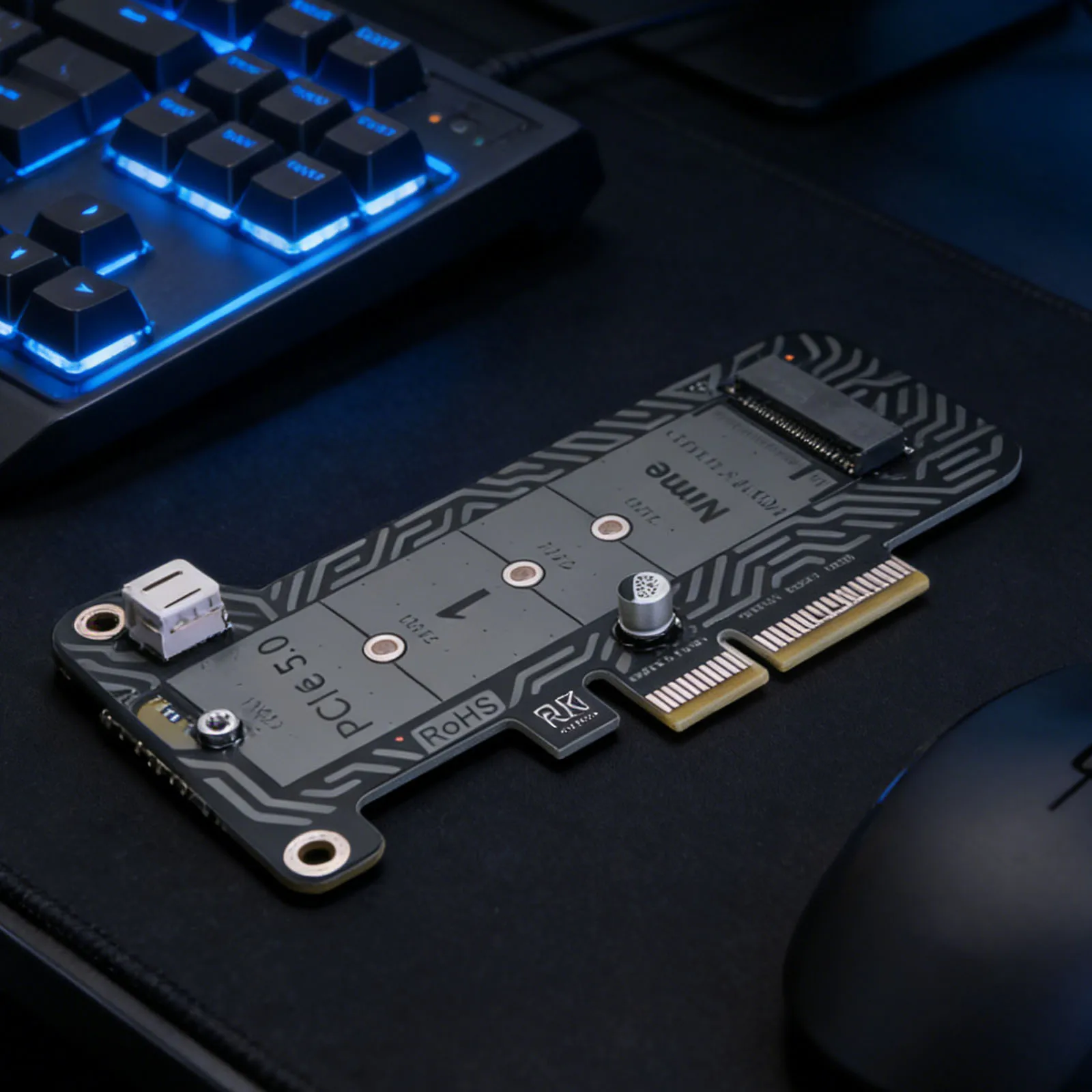 

Карта расширения PH4215 Ultra Speed 128Gbps PCIe 5.0 для M.2 NVMe SSD, поддержка SSD-накопителей 2230, 2242, 2260, 2280 (не для SATA)