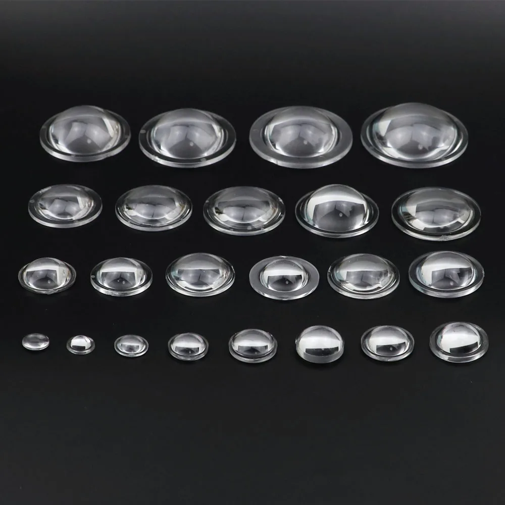 23 24.8 28 29 35 38 42 50 56 66 76mm PMMA Plano Convex Acrylic Transparent Condenser Lens for Zoom LED Flashlight Bike Head Lamp