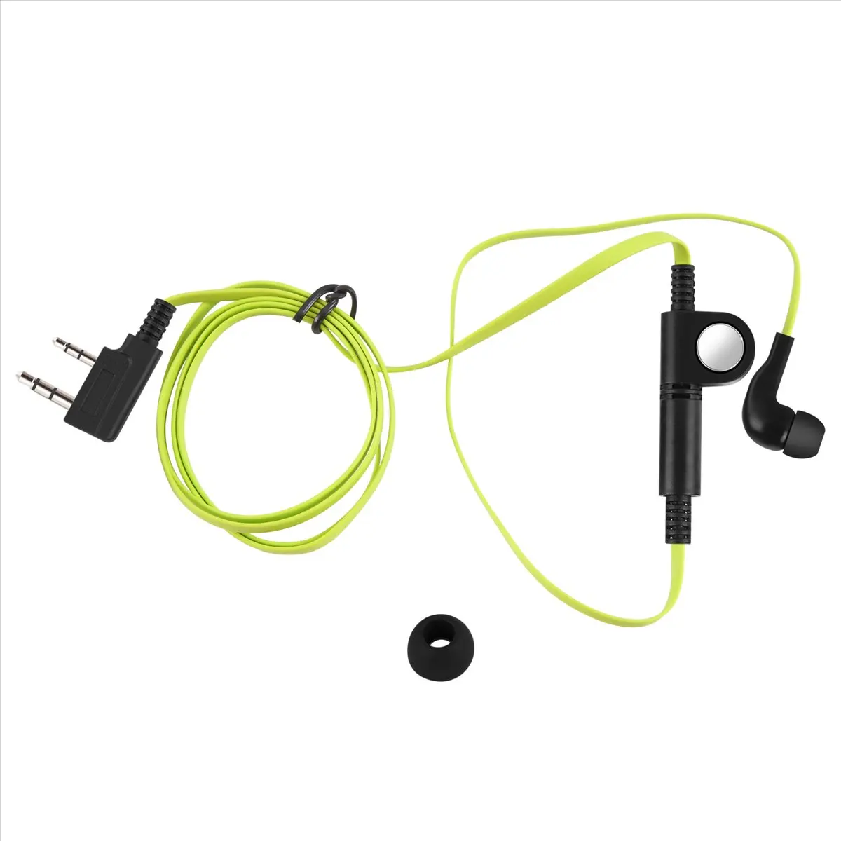 A72Z 2 Pin Noodle Style Earbud Headphone K Plug Earpiece Headset For Uv5R -888S Uv5R Radio Green Wire