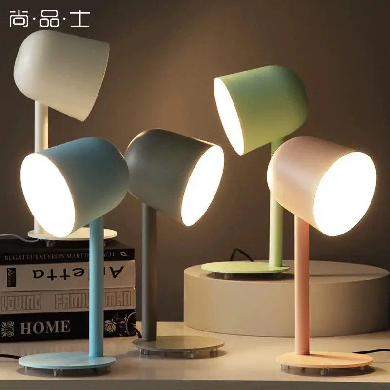 modern Macarons candy color living room lamp simple study reading lamp free shipping