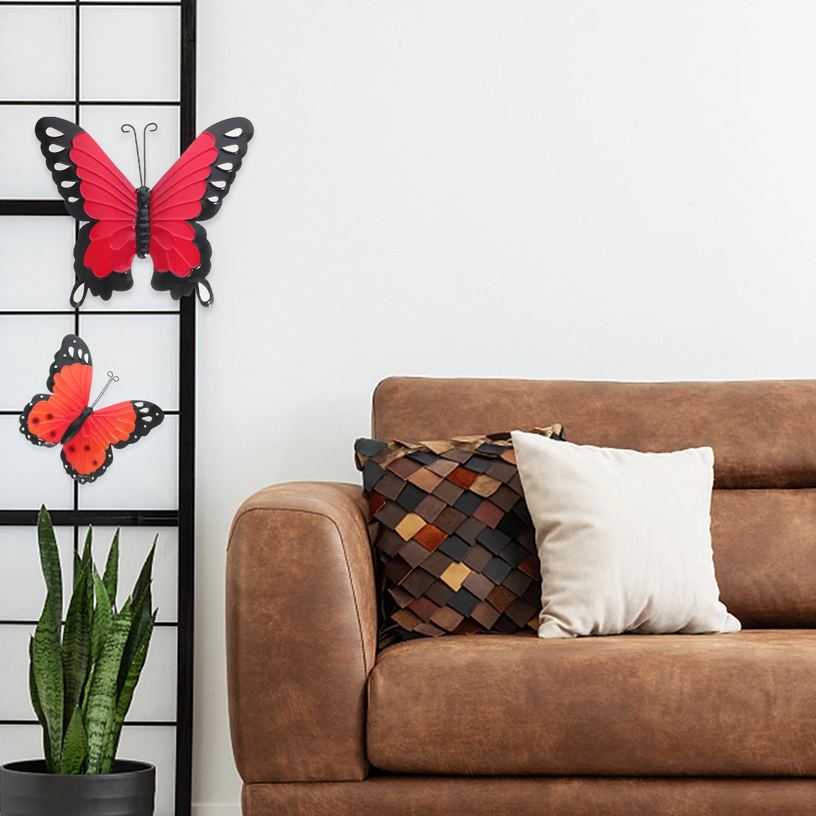 

3pcs Metal Butterfly Decorations Iron Wall Hanging Ornaments Decoration Bright Durable Craft Adornment For Office