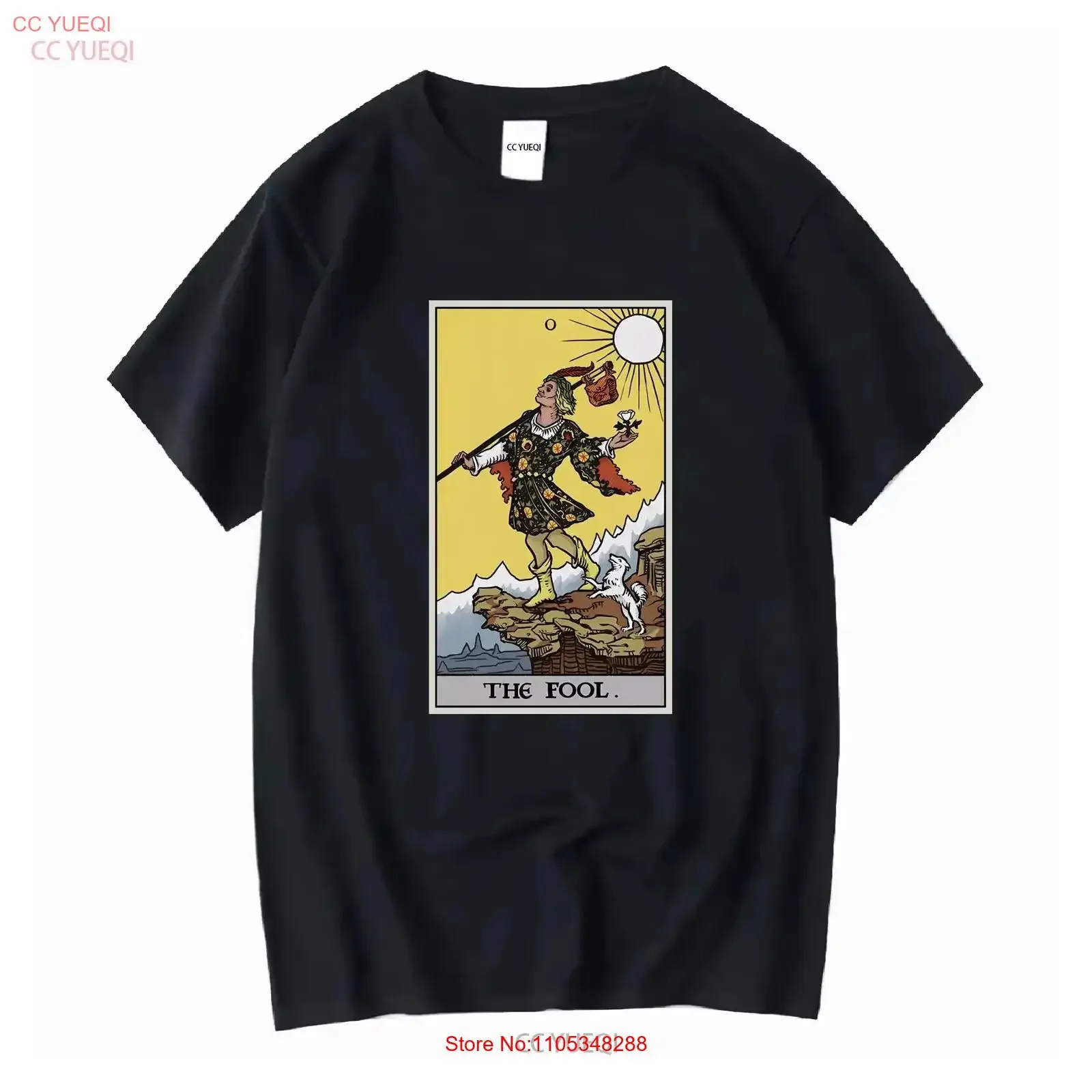 The Fool Tarot Card T Shirt Revival Witch Clothing Pagan WitchcrafT Witchy Witches for Lover s vintage vintage Washed Slightly
