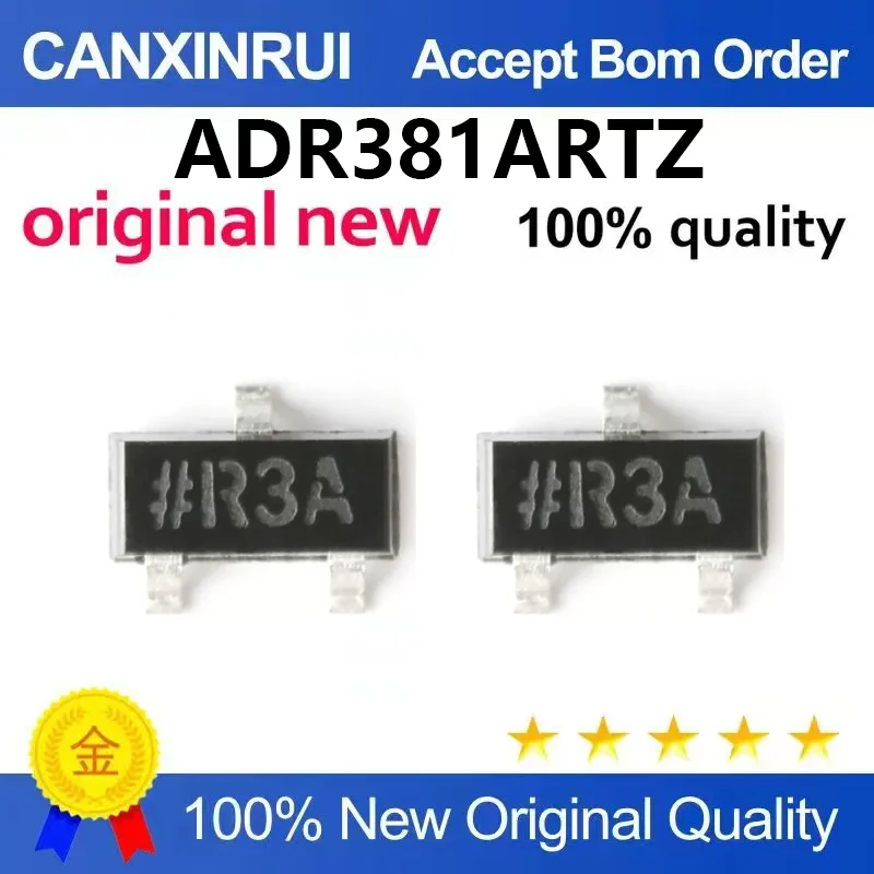 (5pcs-100pcs)Original genuine ADR381ARTZ-REEL7 SOT-23 precision 2.5V bandgap reference voltage IC chip