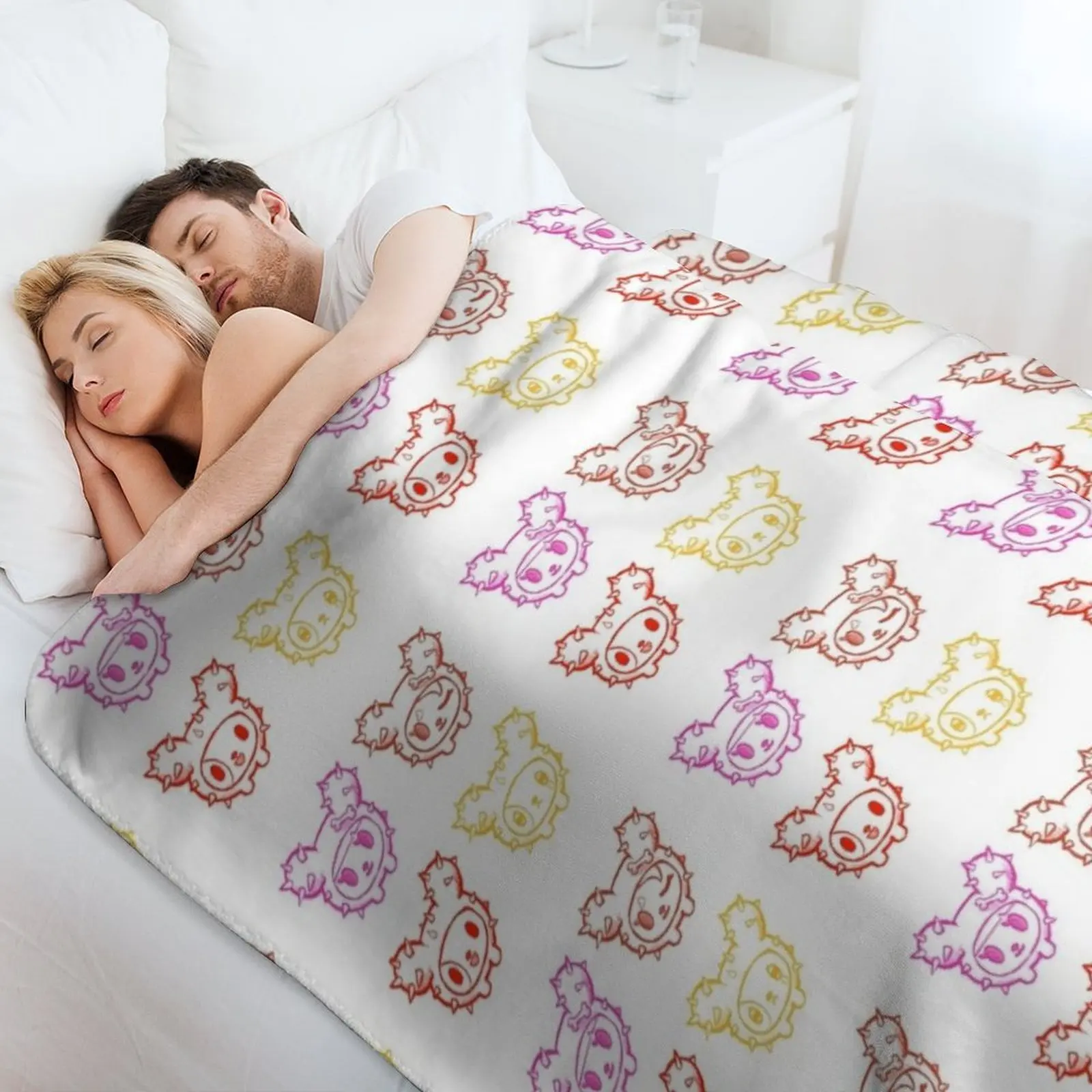 ملصقات رسم لطيفة من Tokidoki، بطانية رمي بولار أنعم بطانيات منقوشة لطيفة للأطفال #4