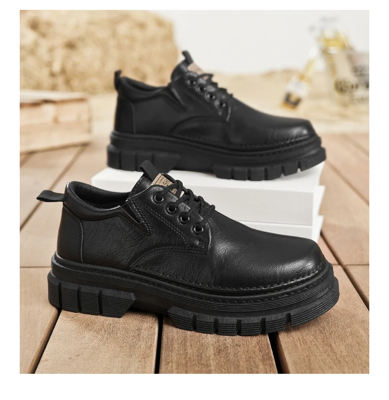 Herren-Freizeitschuhe, Vier-Jahreszeiten-Handarbeit, bequeme Outdoor-Arbeitsschuhe, modische Joker-Jugend-Trendschuhe, Business-Party-Lederschuhe – Detail 19
