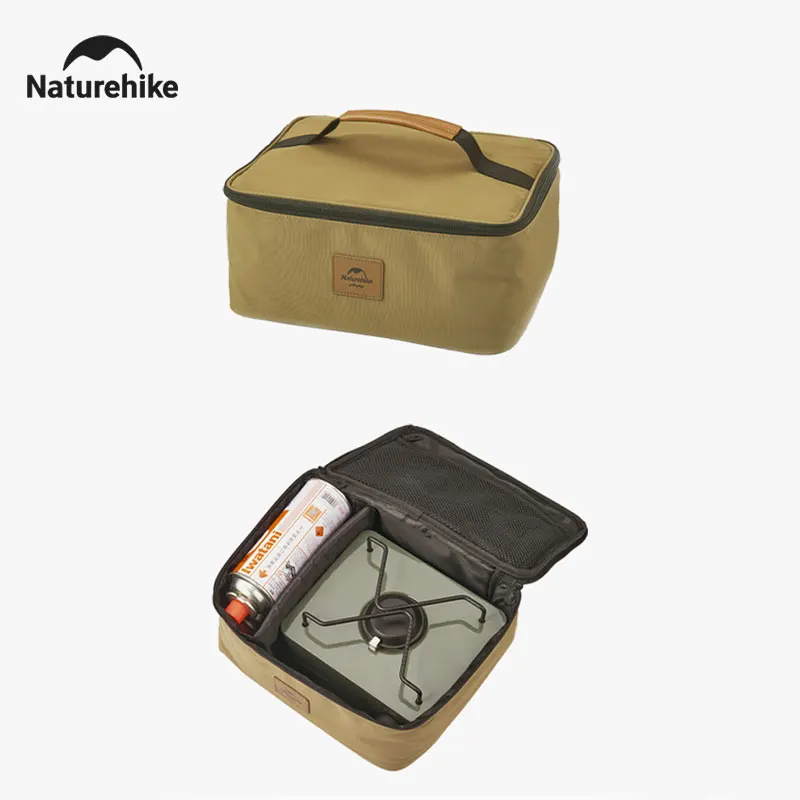 Naturehike Mini Card stufa campeggio all'aperto kit di cottura portatile fornello a Gas carta fornello magnetico serbatoio del Gas e borsa di stoccaggio