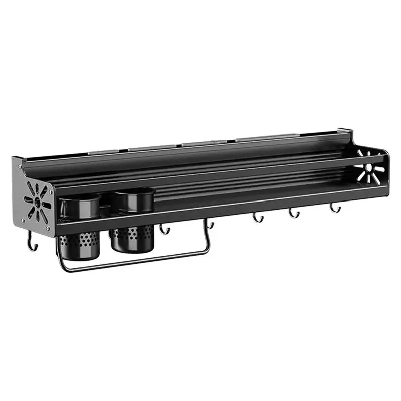 A76I-1 Pieces Spices Aluminum Multifunctional Kitchen Shelf Storage Rack Wall-Mounted Kitchen Organizer For Spices