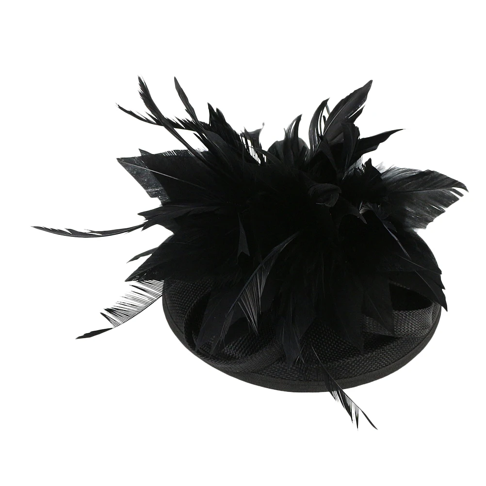 

Flower Fascinators Women Tea Party Fasinators For The Hair Banquet Prom ABS Nylon Artificial Plumes Fits Sizes