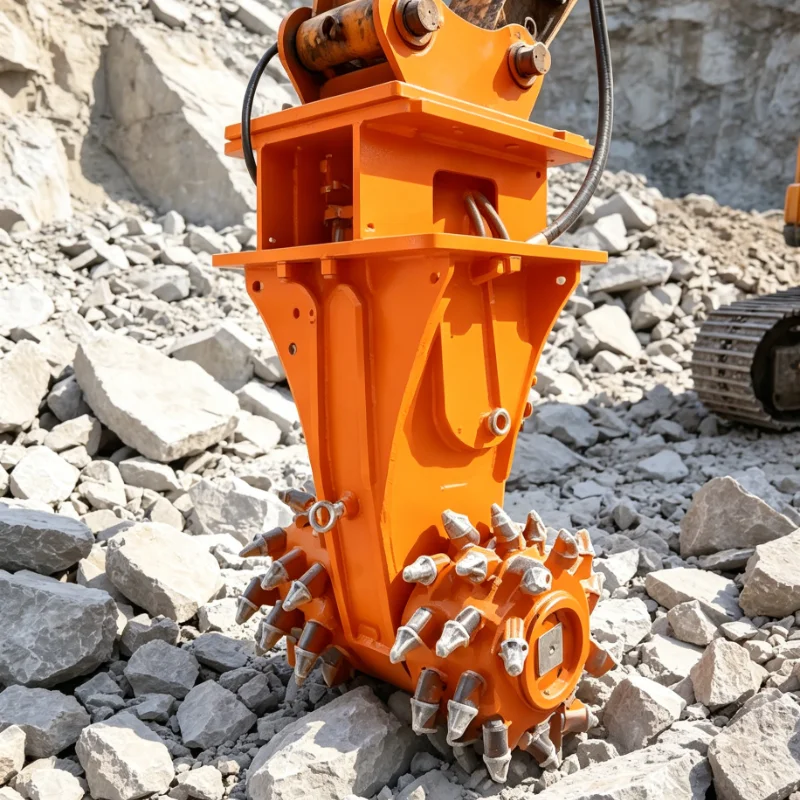 customized Heavy Duty Concrete Milling Attachment Transverse Cold Planer for Compact Loader Replaceable Teeth