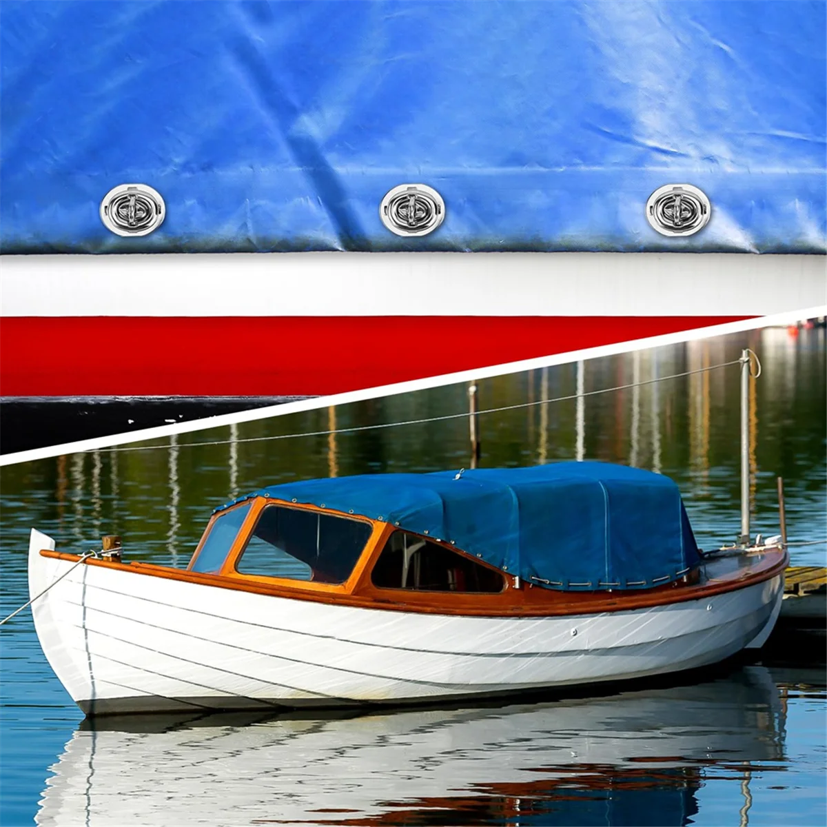 New 10Sets Marine Grade Twist Lock Fasteners Turn Button Eyelet,for Canvas Marine Boats Sailboats RVs Fastener Turn Buttons