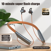 Fone Bluetooth Earphones Wireless Headphones Magnetic Sport Neckband Neck-hanging TWS Earbuds Wireless Blutooth Headset with Mic