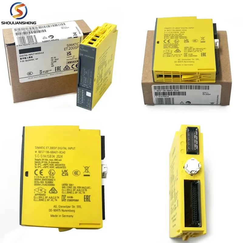New Industrial Automation PLC Series Dedicated Controller Is Equipped with 6ES7136-6BA01-0CA0 ET200SP Digital Input Module