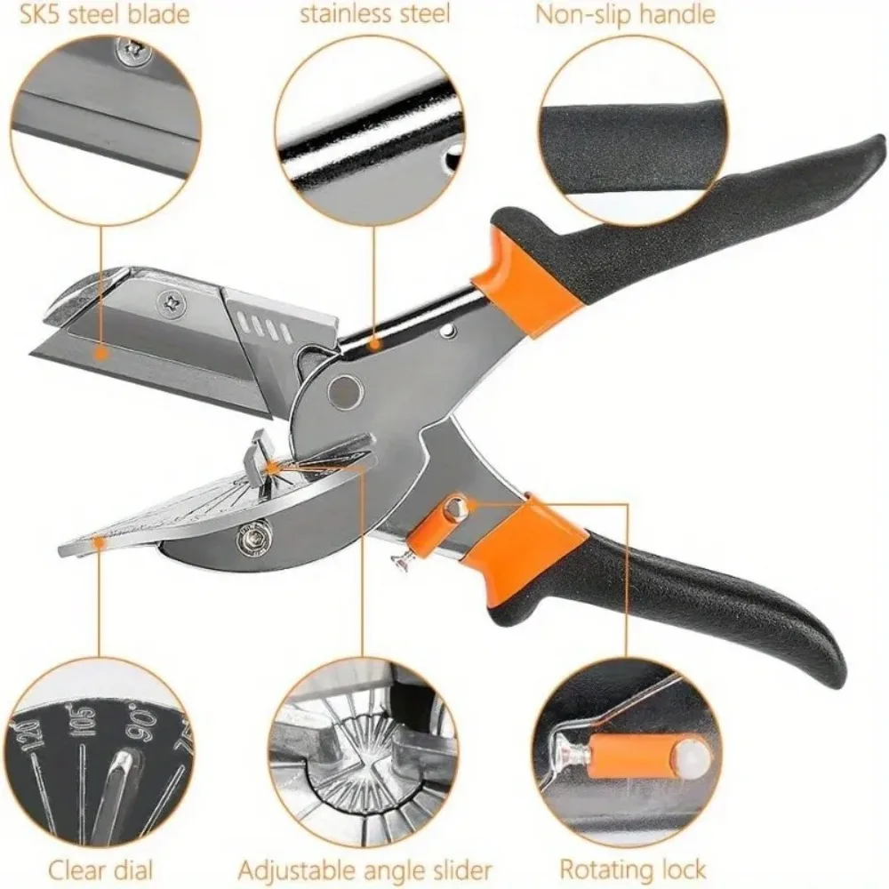 45 ° -90 ° قص زاوية قابل للتعديل | قاطع دقيق للشفرة الفولاذية SK5 للتقليم والقولبة البلاستيكية #2