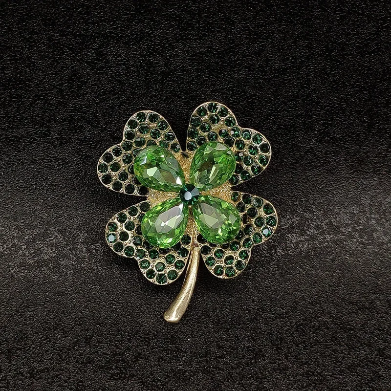 الراقية، المتخصصة، العلامة التجارية الجديدة الرائعة والميمونة أربع أوراق البرسيم الراقية بروش، مجموعة بروش الراقية دبوس #4