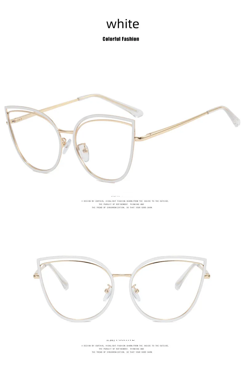 Neue Leoparden-Brille mit Blaulichtfilter und Weitsichtkorrektur für Damen, Metallrahmen, Katzenaugen-Design, photochromatisch, verschreibungspflichtig, Computerbrille – Detail 9
