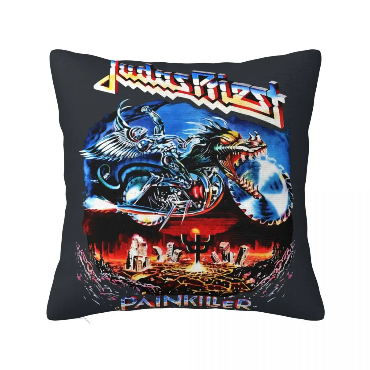 Hard Rock Punk Metal Band Pillow Case, Judas Priest, Bedroom Cushions, Vintage Sofa, Holiday, Home Party Decor