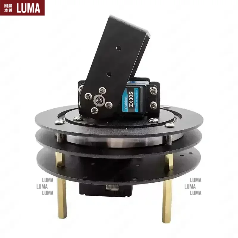 360 Degree Horizontal Turntable with Bearings, 2D Electric Pan Tilt Dedicated All Metal Bracket