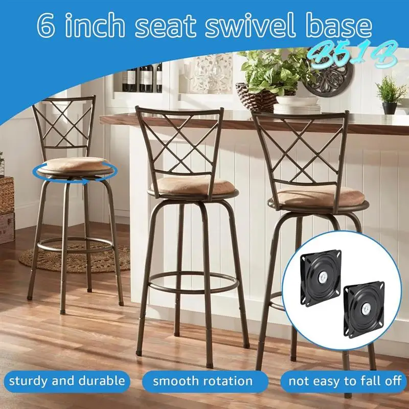 

Bar Stool Swivel Replacement Metal Seat Turntable 360 Degree Swivel Seat Dial Seat Rotating Plate