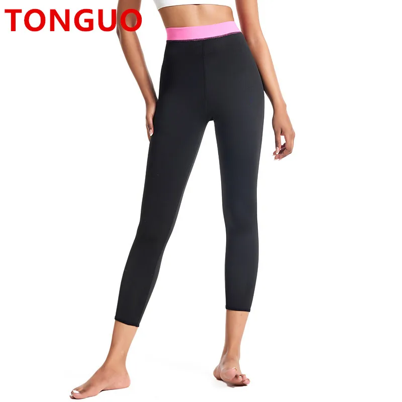 

New Sauna Pants Women Sweat Capris Slimming Leggings Sauna Sweat High Waist Workout Body Shaper Waist Trainer fitness Shapewear