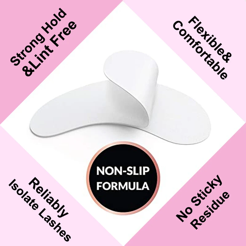 50 paires de patchs pour cils, pour extensions de cils, emballage russe, autocollants en papier sous les yeux pour extensions de cils