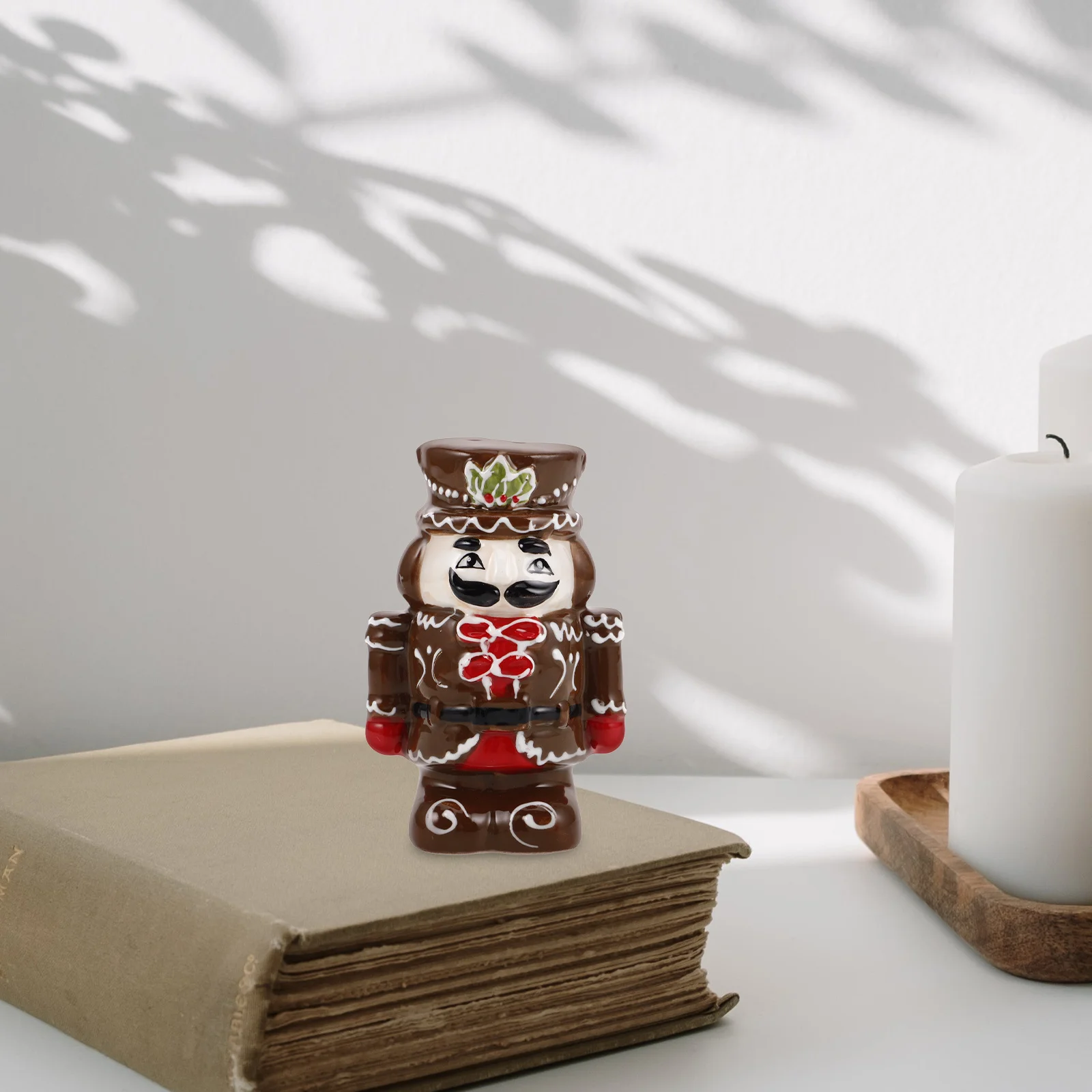 

Holiday Nutcracker Soldier Tabletop Decor Ceramic Traditional Nutcracker Christmas Festive Party Decorative Figure