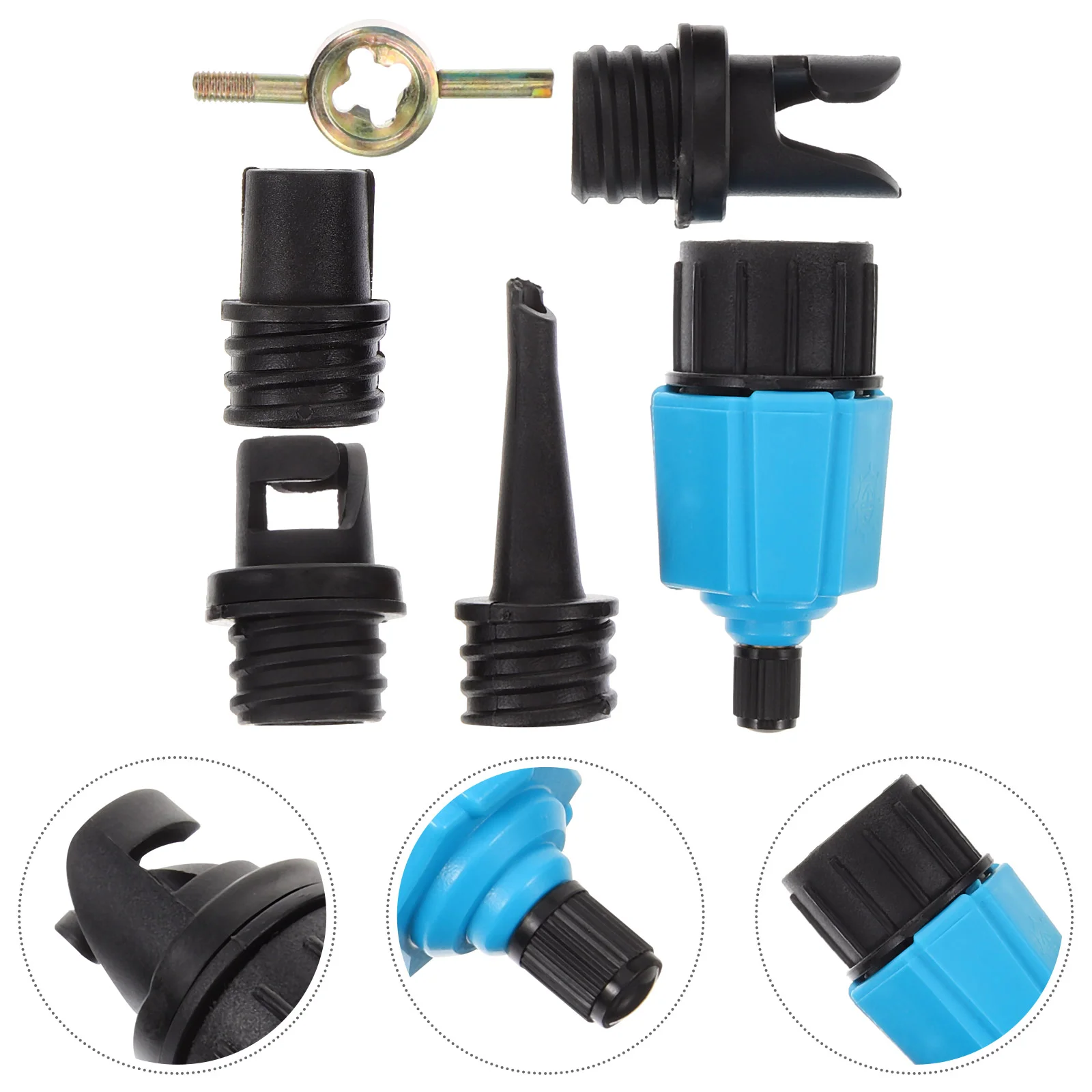 

Air Pump Valve Adapter Pumping Head Connector Sup Converter Paddle Board Compressor For Inflatables Adaptor Attachments