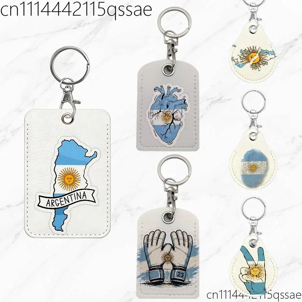 Argentina Passport Flag Logo For AirTag Case Card Sleeve Holder ID Credit Bank Access Keychain For Air Tag Shell