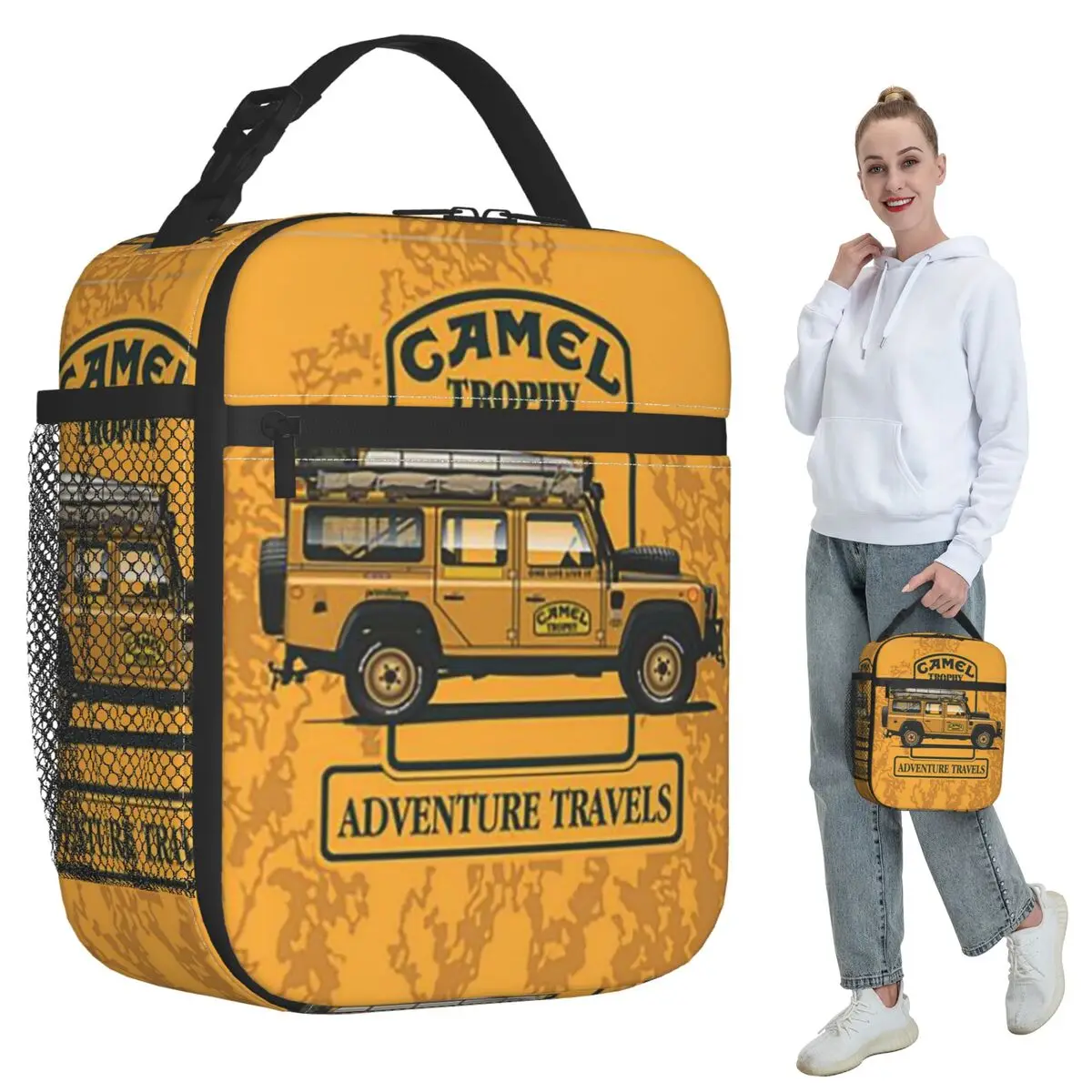 

Изолированная сумка для обеда Camel Trophy для женщин, офисный холодильник, термосумка для еды, герметичная коробка для завтрака, контейнер