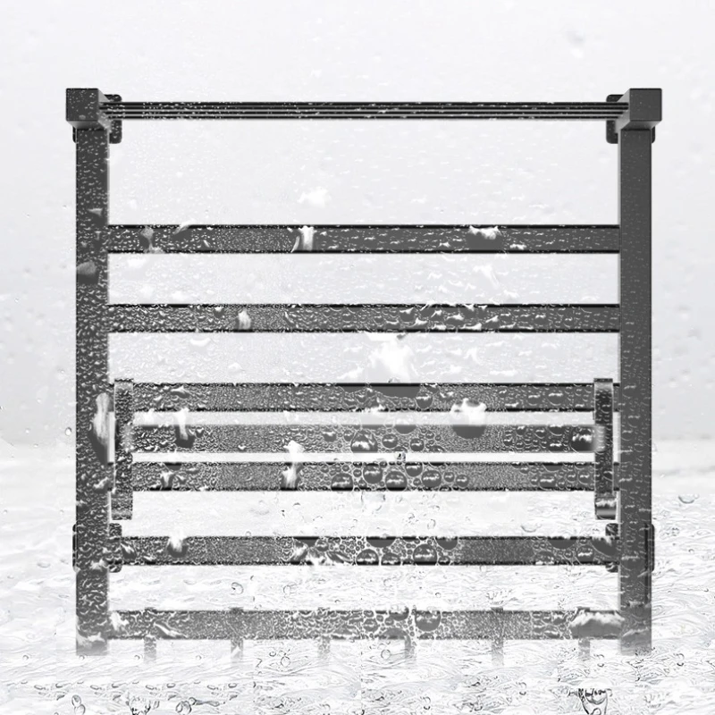 ‌ Умная вешалка для полотенец с подогревом, сушилка без сверления, полка с подогревом из углеродного волокна, энергосберегающий органайзер для ванной комнаты с защитой от клещей