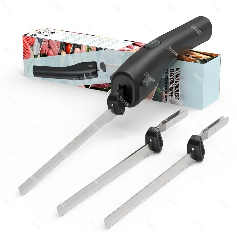 

Electric Bread Knife Home Use Stainless Steel Electric Cutter for Cakes Pastries and Frozen Meat