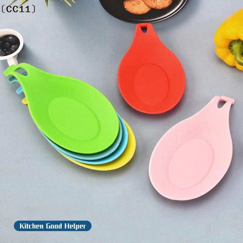 Spoon Rest Large Ceramic Spoon Holder Heat-Resistant Cooking Spoon Rest Coffee Spoon Holder Dishwasher Safe Ceramic Spoon 〔CC11〕