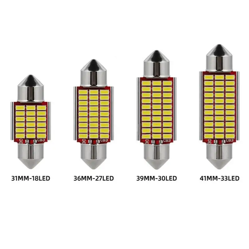 C5W Canbus White Festoon Interior LED Bulbs With Chips C10W LED For Car Interior Dome Map Door Courtesy License Plate Lights